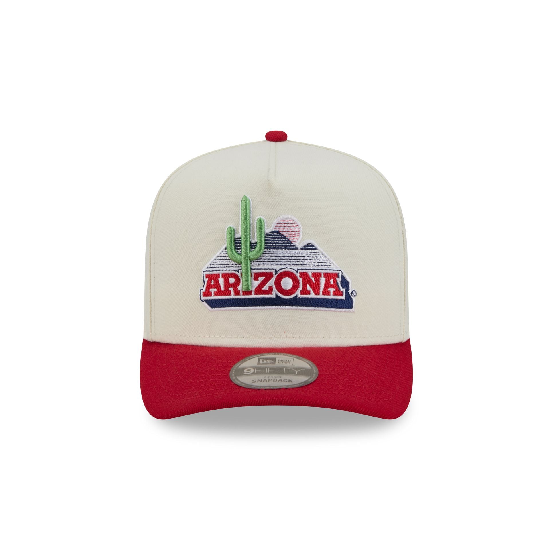 Arizona Wildcats Statement Back Chrome White 9FIFTY A-Frame Snapback Hat