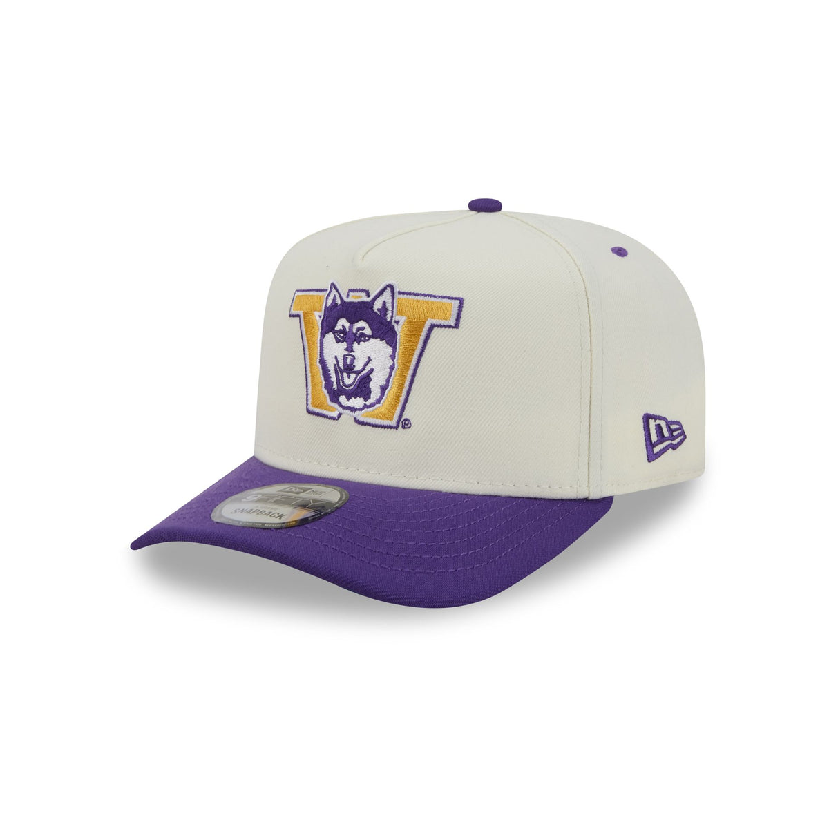 Washington Huskies Statement Back Chrome White 9FIFTY A-Frame Snapback Hat
