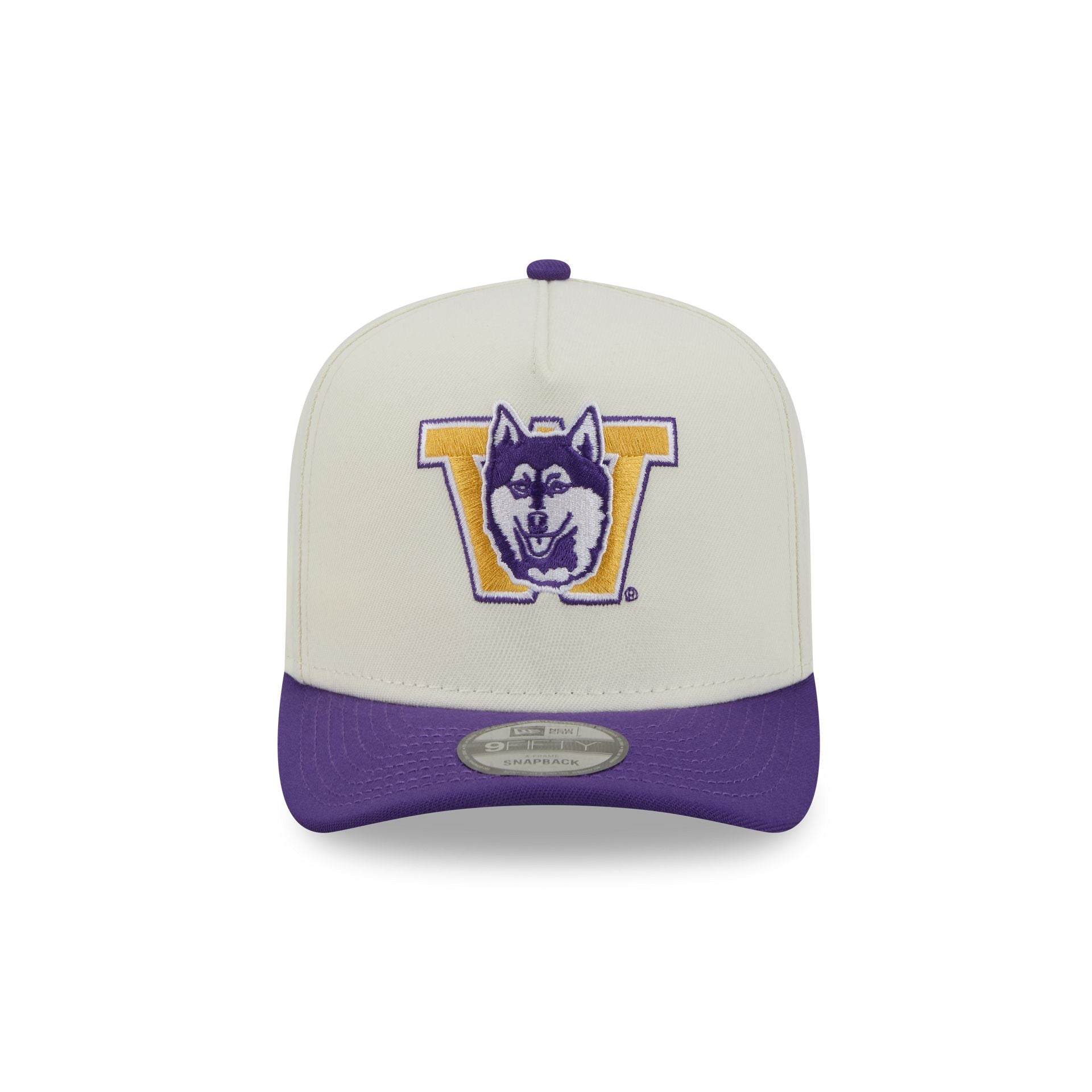 Washington Huskies Statement Back Chrome White 9FIFTY A-Frame Snapback Hat
