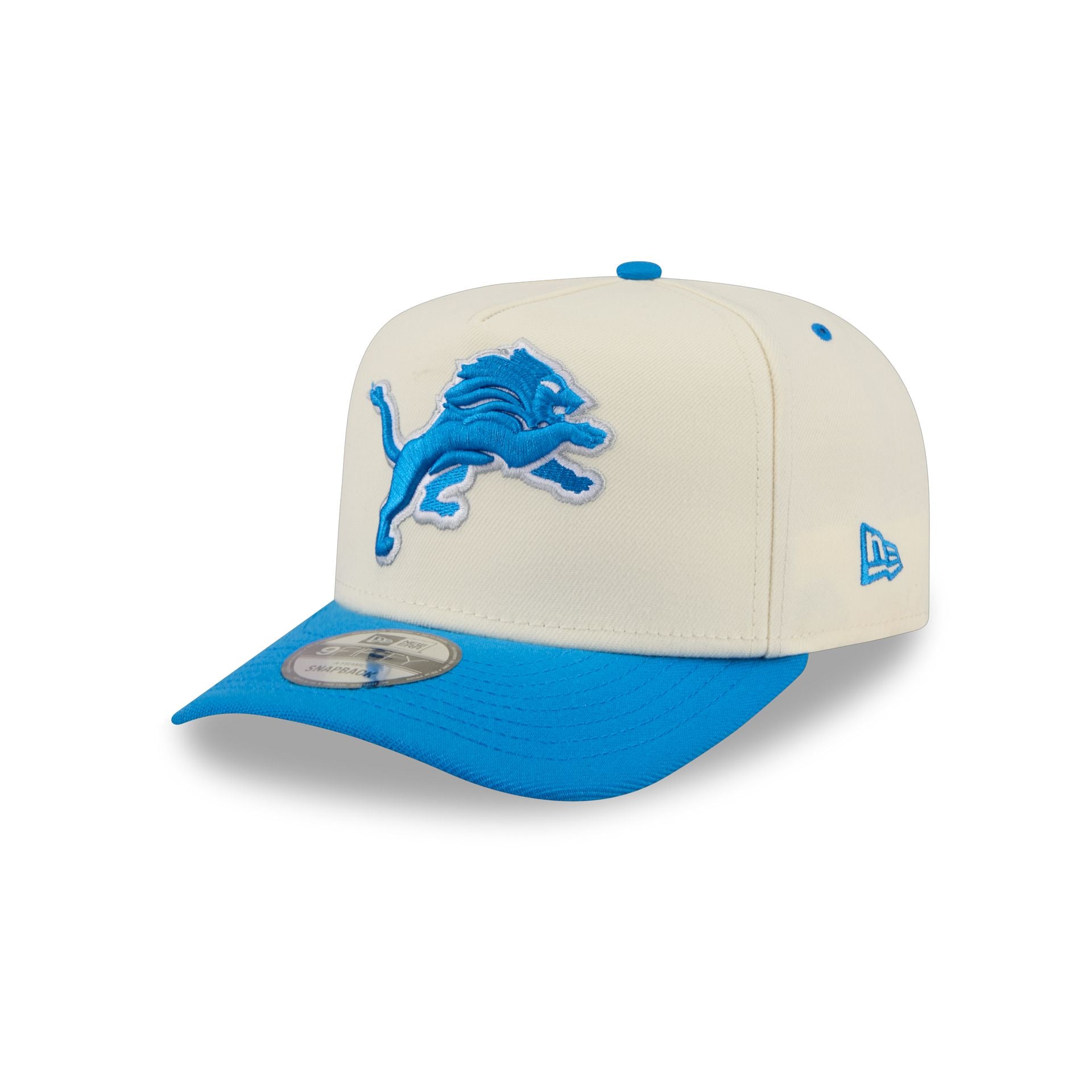 Detroit Lions Statement Back Chrome White 9FIFTY A-Frame Snapback Hat