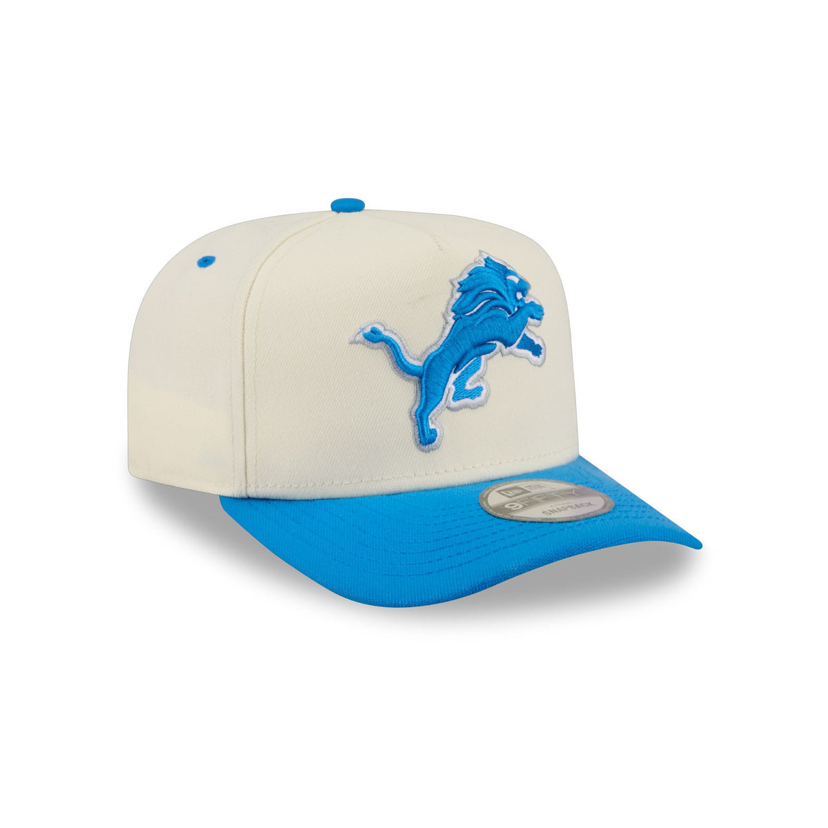 Detroit Lions Statement Back Chrome White 9FIFTY A-Frame Snapback Hat