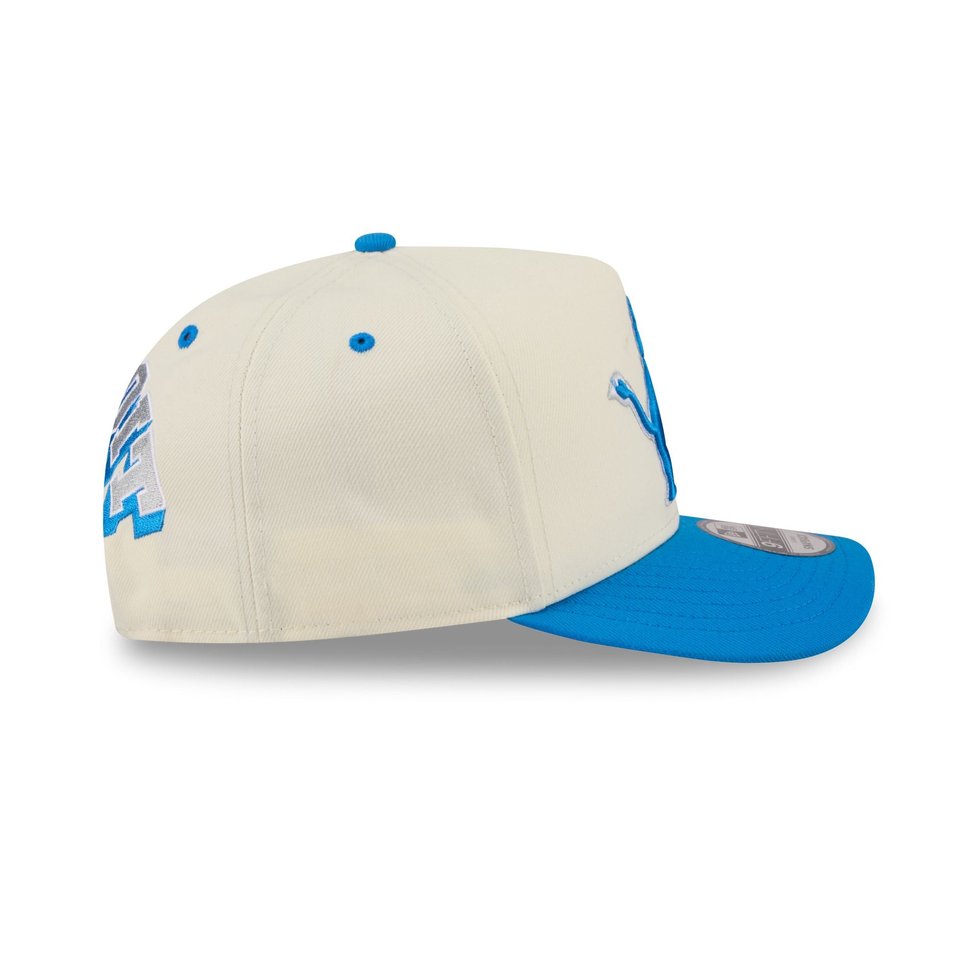 Detroit Lions Statement Back Chrome White 9FIFTY A-Frame Snapback Hat