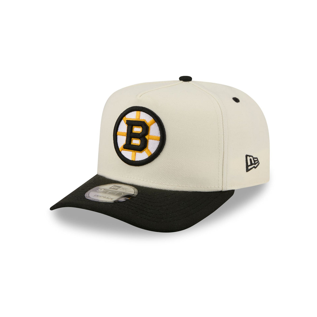 Boston Bruins Statement Back Chrome White 9FIFTY A-Frame Snapback Hat