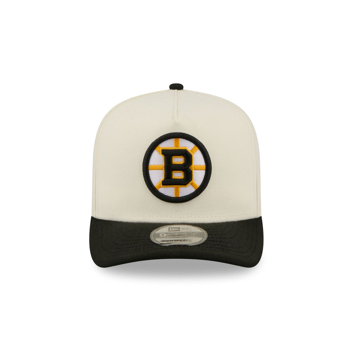 Boston Bruins Statement Back Chrome White 9FIFTY A-Frame Snapback Hat