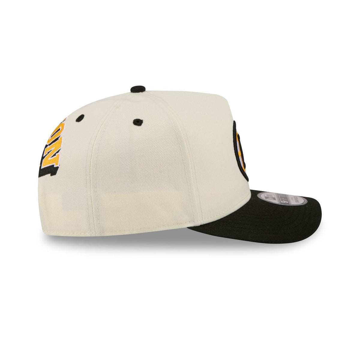 Boston Bruins Statement Back Chrome White 9FIFTY A-Frame Snapback Hat