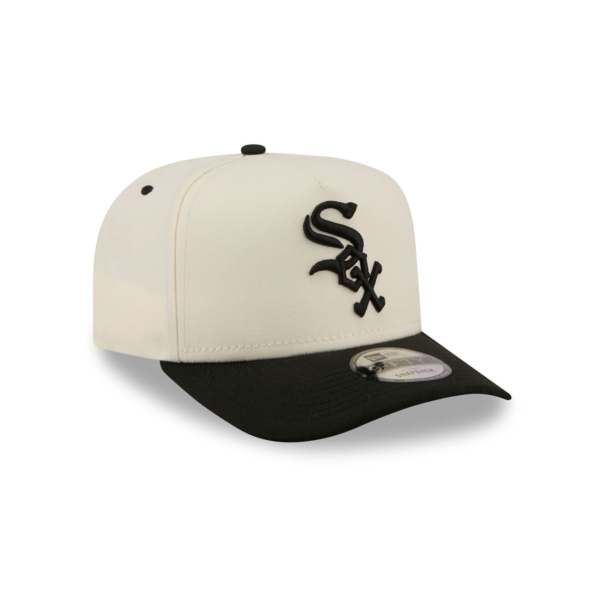 Chicago White Sox Statement Back Chrome White 9FIFTY A-Frame Snapback Hat