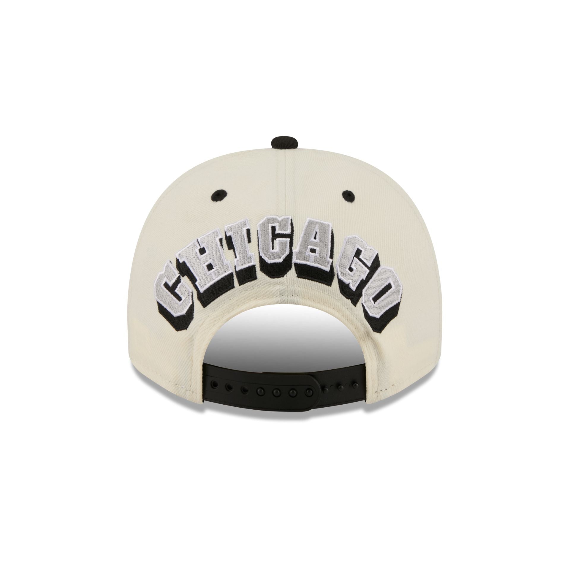 Chicago White Sox Statement Back Chrome White 9FIFTY A-Frame Snapback Hat