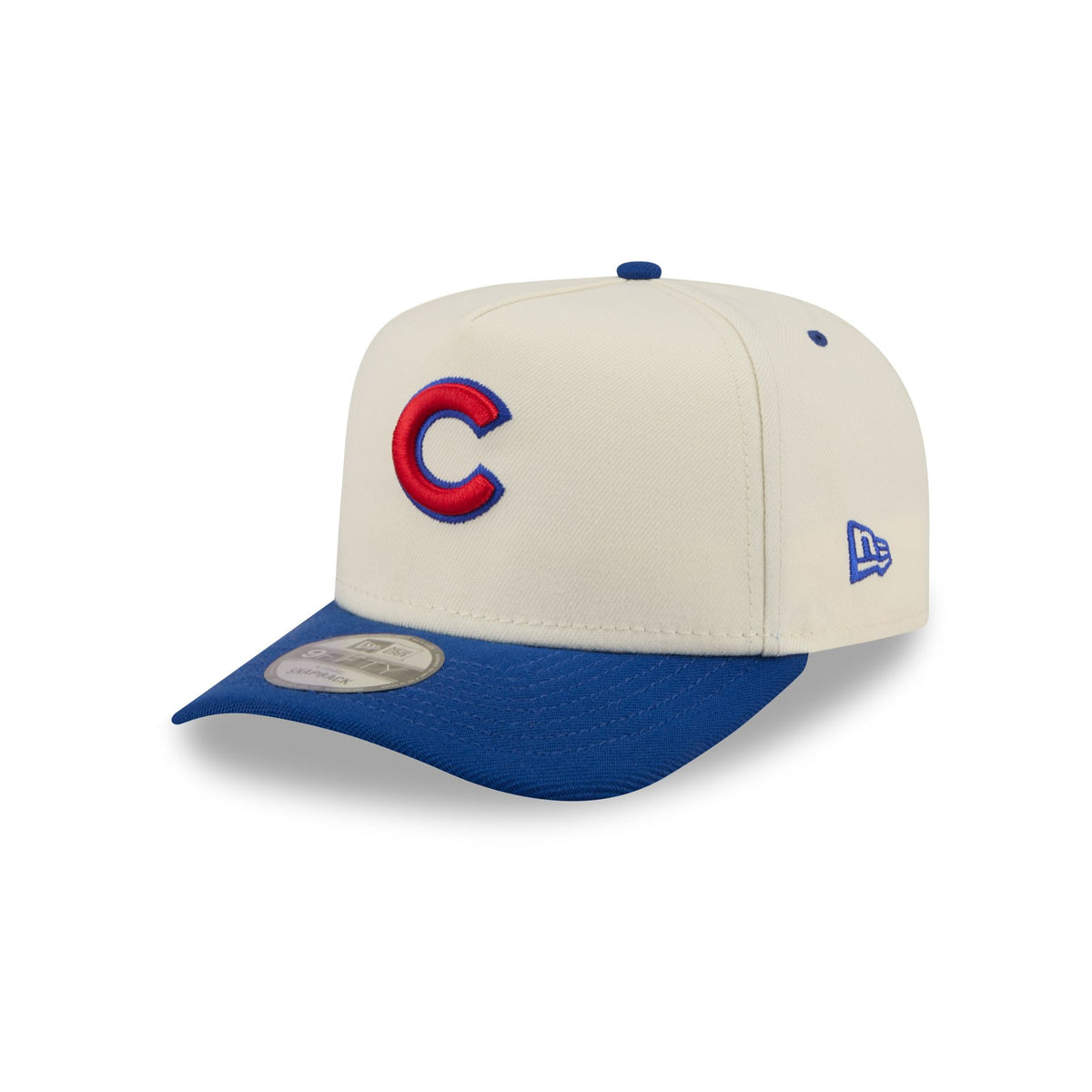 Chicago Cubs Statement Back Chrome White 9FIFTY A-Frame Snapback Hat