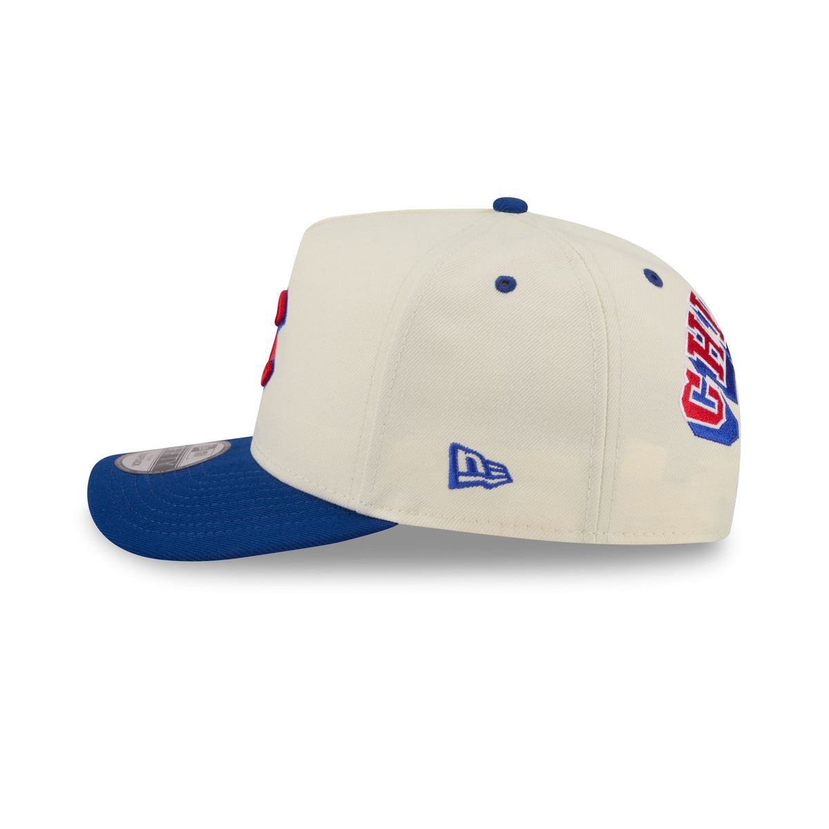 Chicago Cubs Statement Back Chrome White 9FIFTY A-Frame Snapback Hat