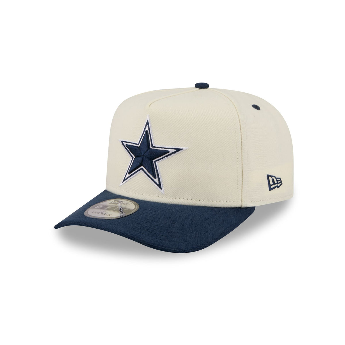Dallas Cowboys Statement Back Chrome White 9FIFTY A-Frame Snapback Hat