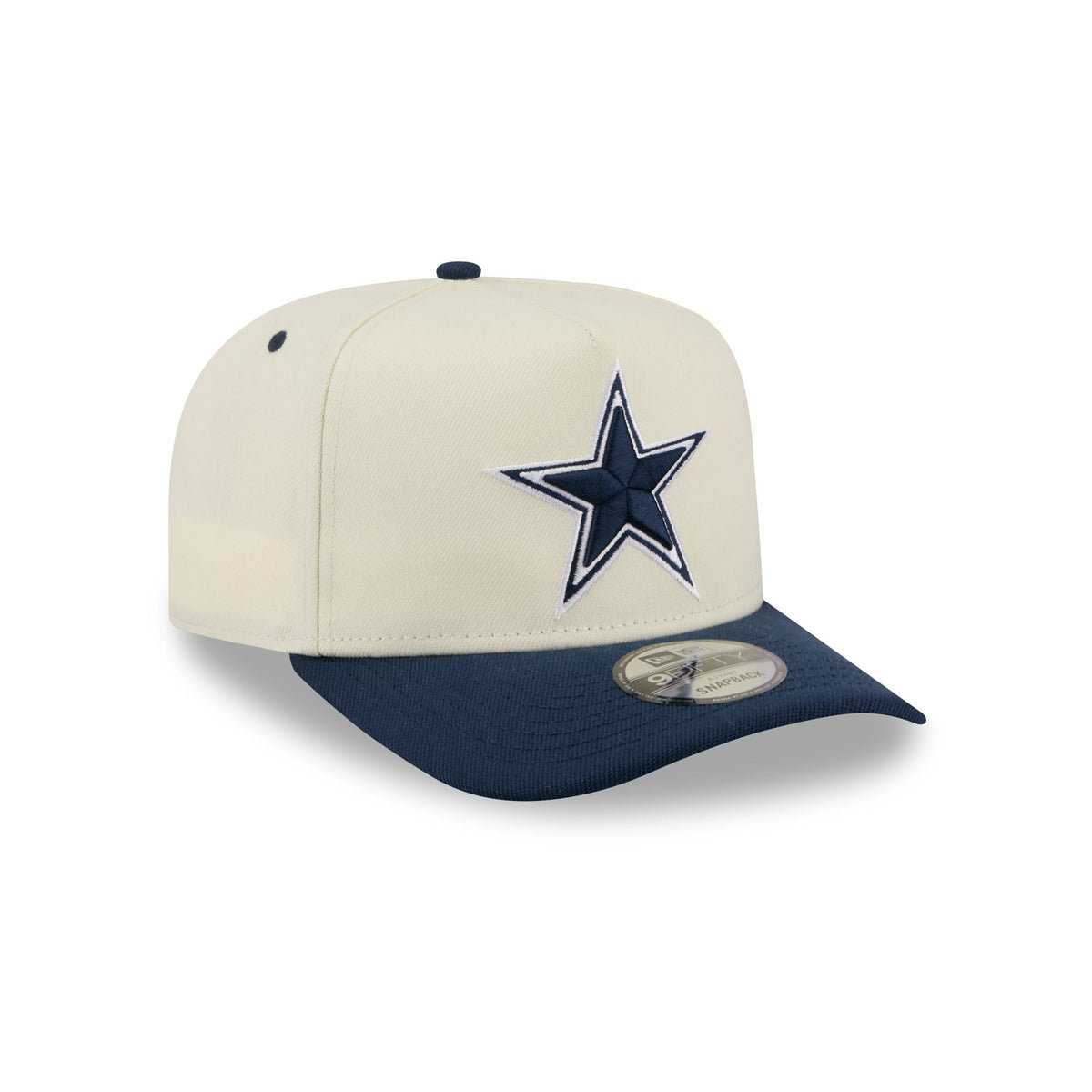 Dallas Cowboys Statement Back Chrome White 9FIFTY A-Frame Snapback Hat
