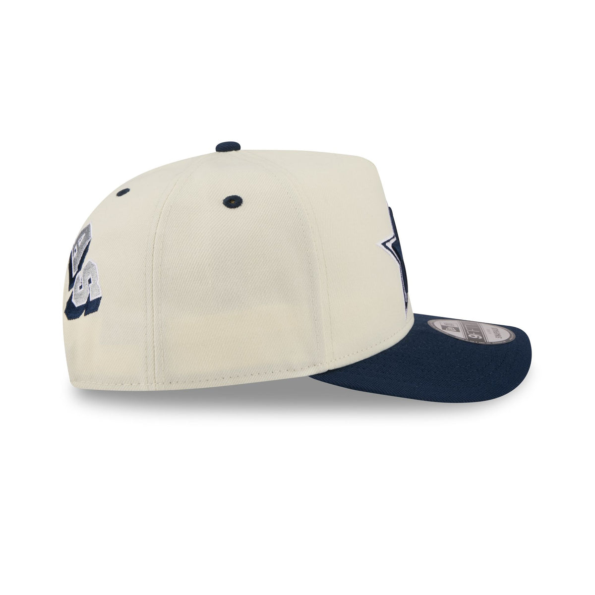 Dallas Cowboys Statement Back Chrome White 9FIFTY A-Frame Snapback Hat