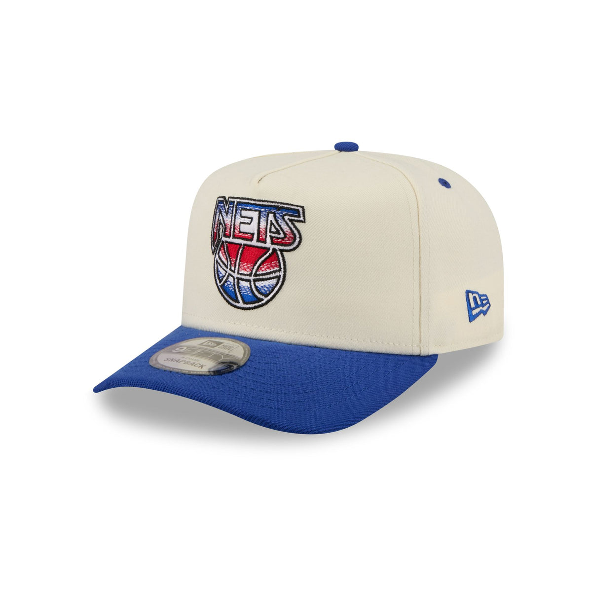 New Jersey Nets Statement Back Chrome White 9FIFTY A-Frame Snapback Hat