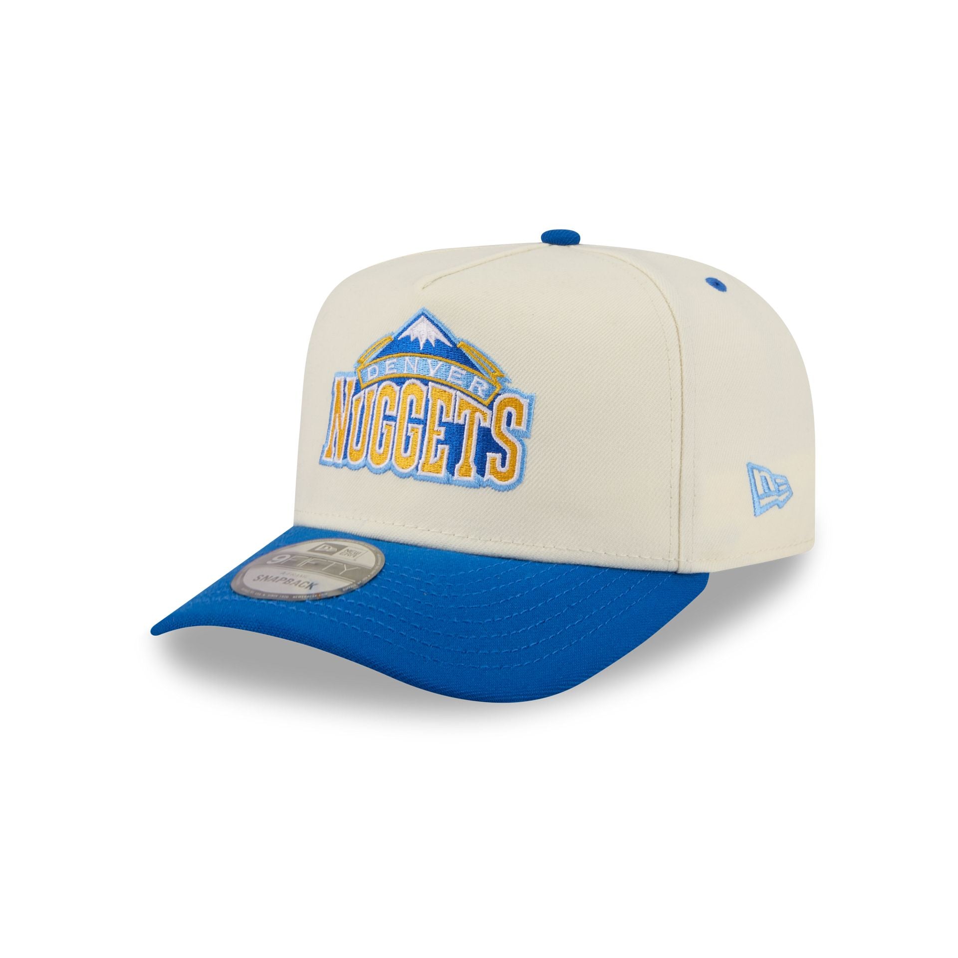 Denver Nuggets Statement Back Chrome White 9FIFTY A-Frame Snapback Hat