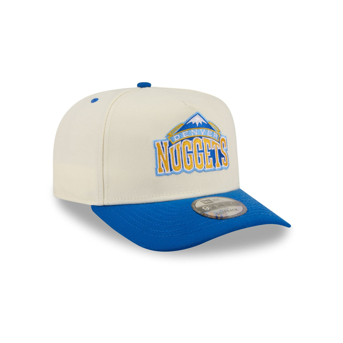 Denver Nuggets Statement Back Chrome White 9FIFTY A-Frame Snapback Hat