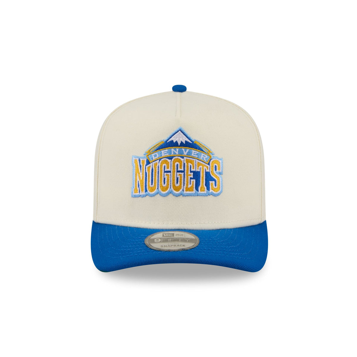 Denver Nuggets Statement Back Chrome White 9FIFTY A-Frame Snapback Hat