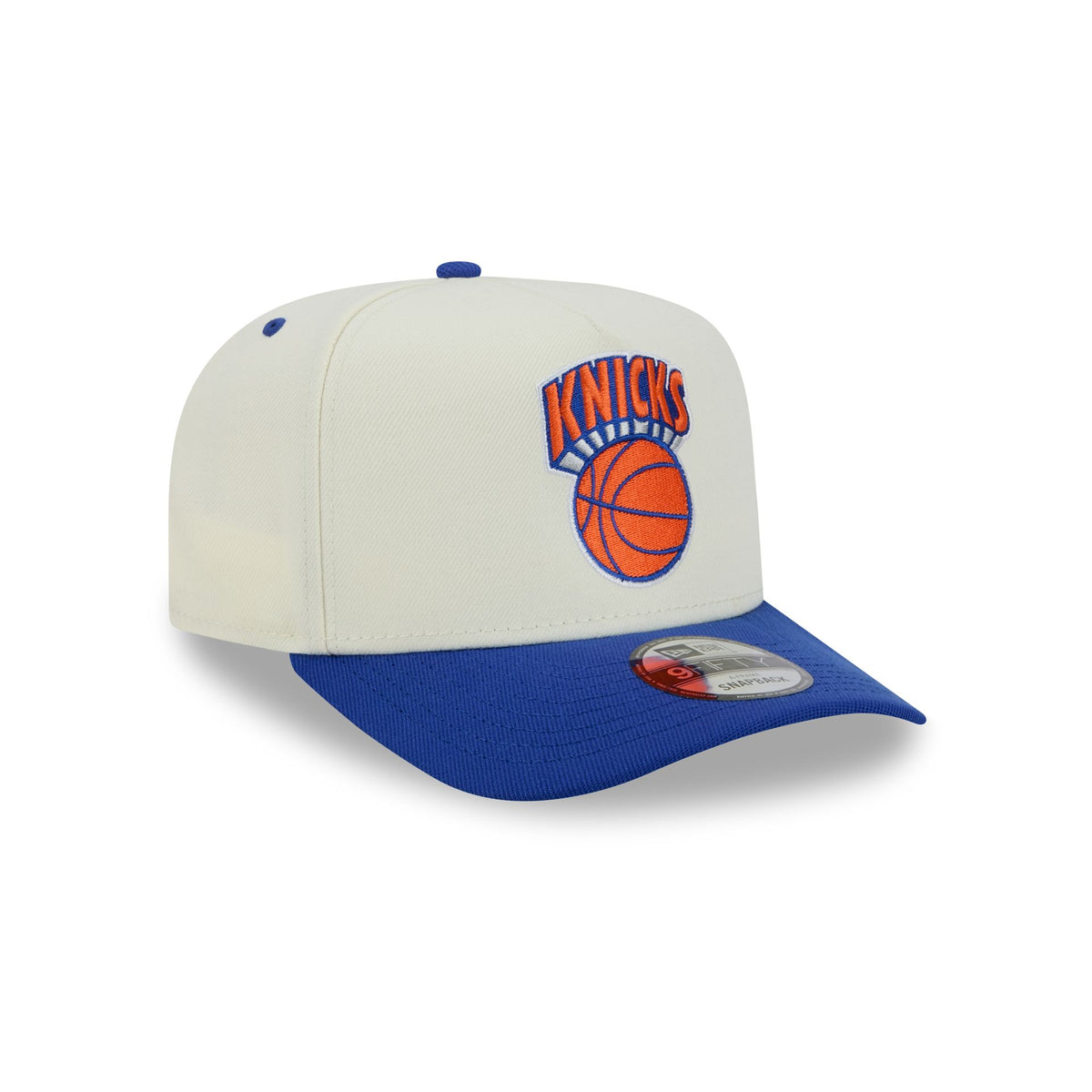 New York Knicks Statement Back Chrome White 9FIFTY A-Frame Snapback Hat