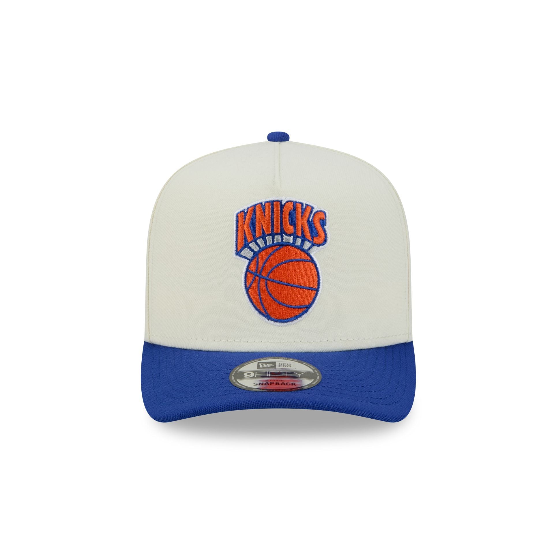 New York Knicks Statement Back Chrome White 9FIFTY A-Frame Snapback Hat