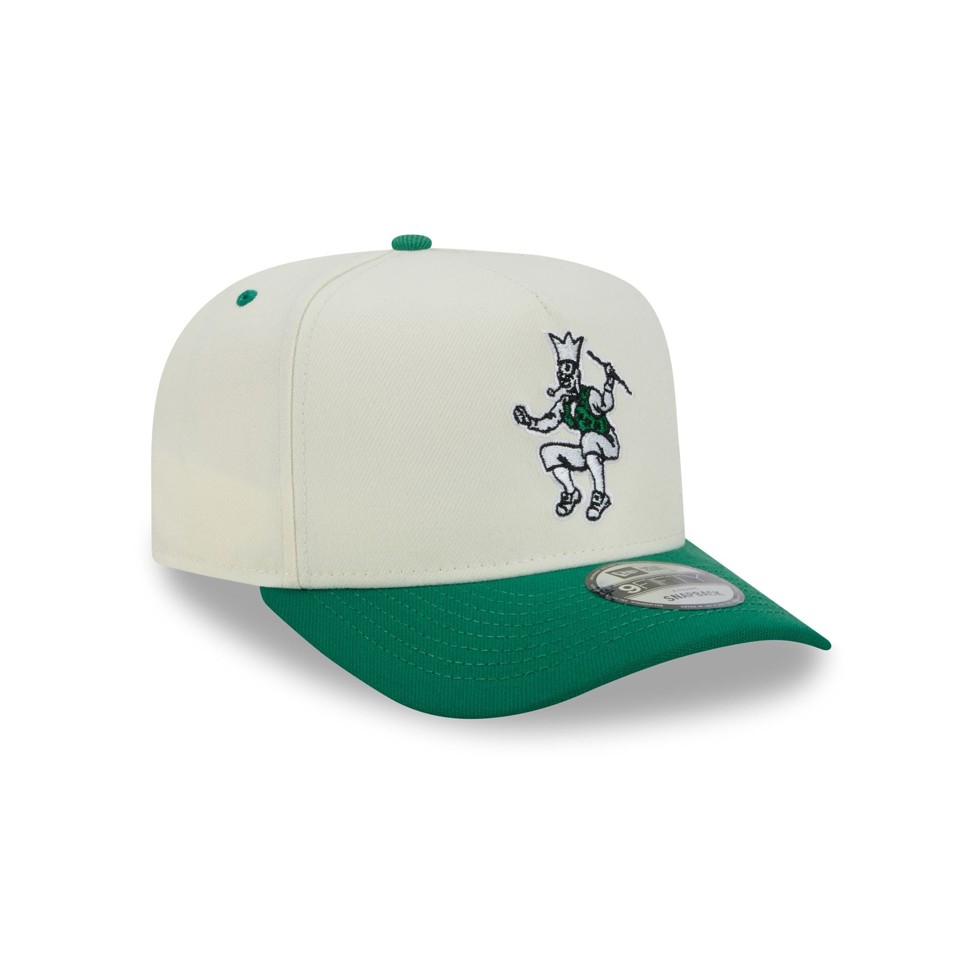 Boston Celtics Statement Back Chrome White 9FIFTY A-Frame Snapback Hat