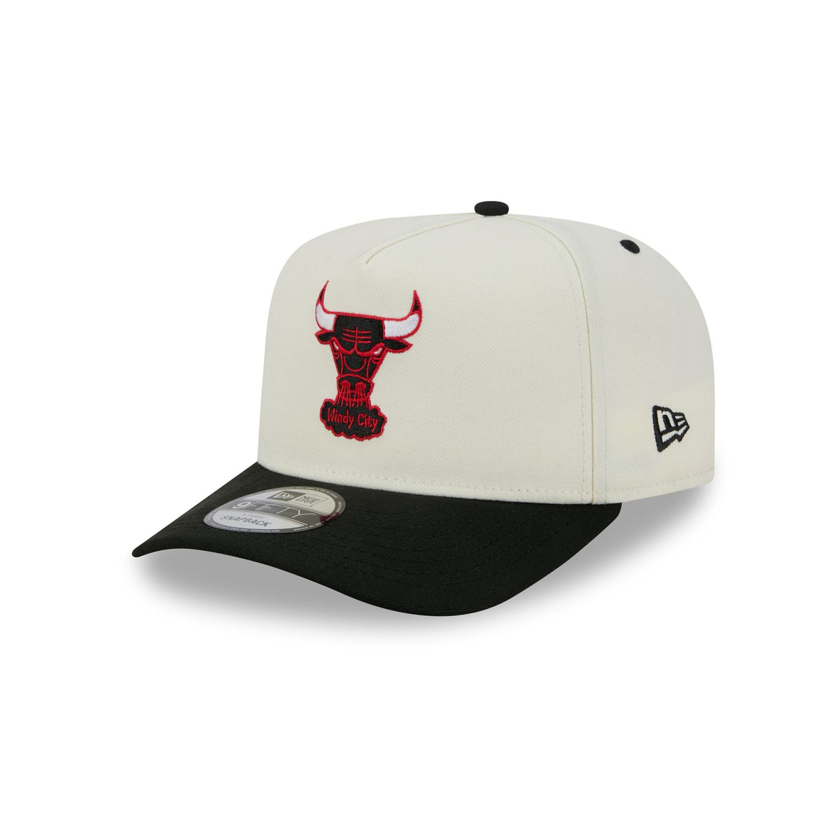 Chicago Bulls Statement Back Chrome White 9FIFTY A-Frame Snapback Hat
