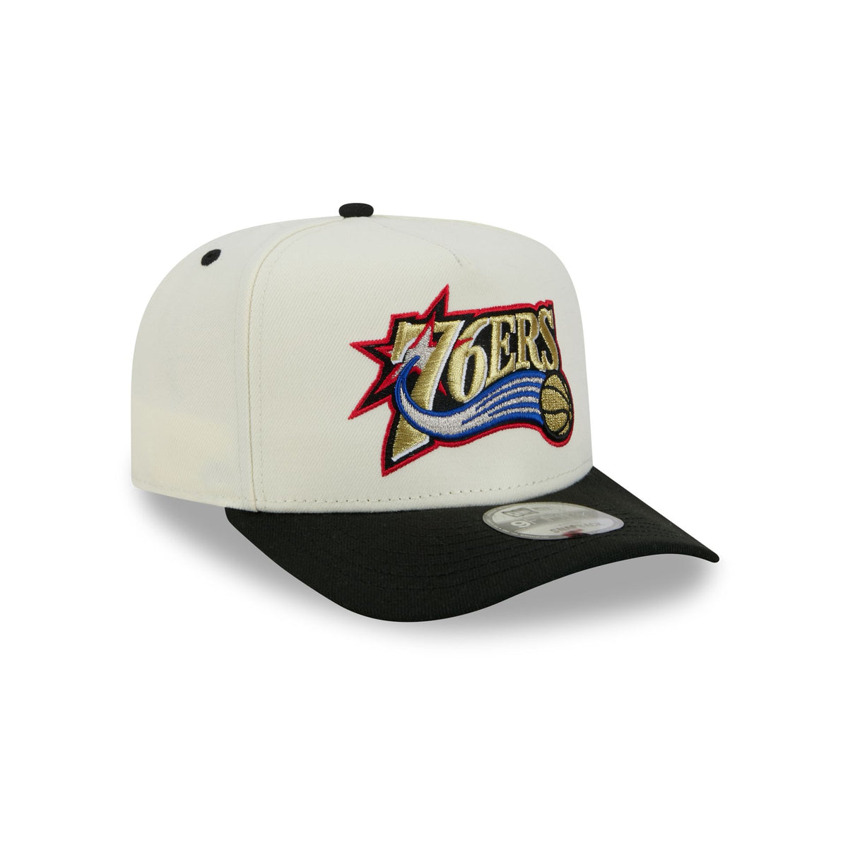 Philadelphia 76ers Statement Back Chrome White 9FIFTY A-Frame Snapback Hat