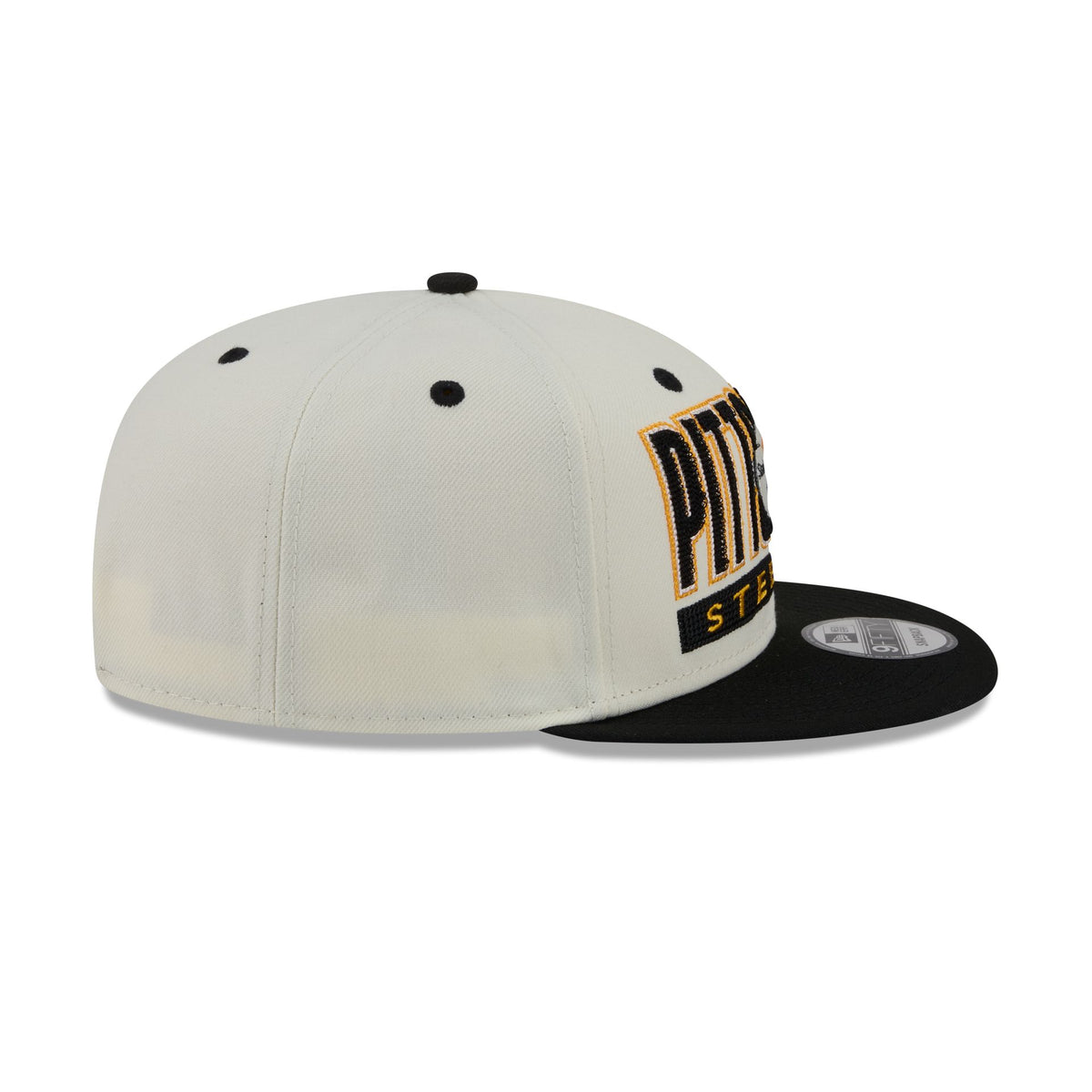 Pittsburgh Steelers Classic Stacked Chrome 9FIFTY Snapback Hat
