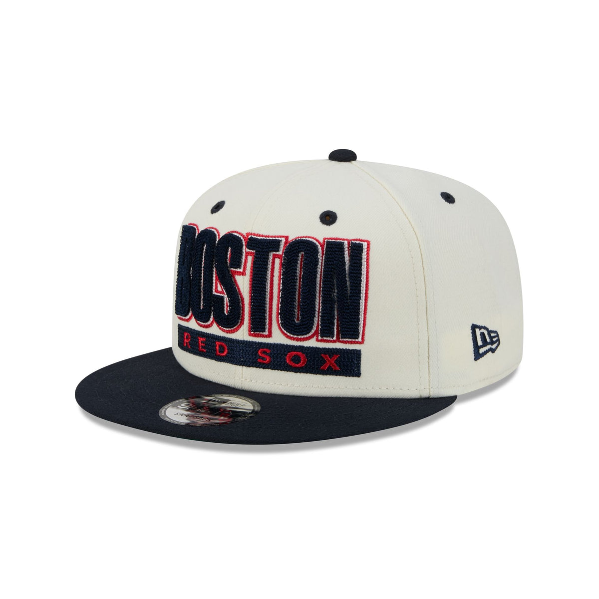 Boston Red Sox Classic Stacked Chrome 9FIFTY Snapback Hat
