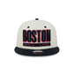 Boston Red Sox Classic Stacked Chrome 9FIFTY Snapback Hat