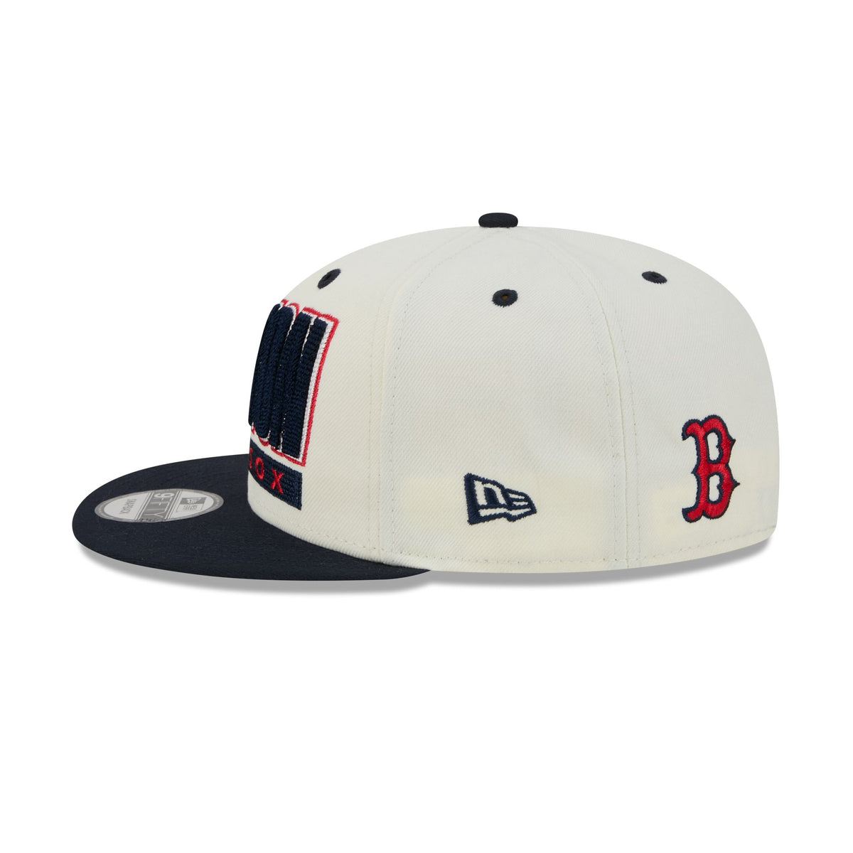 Boston Red Sox Classic Stacked Chrome 9FIFTY Snapback Hat
