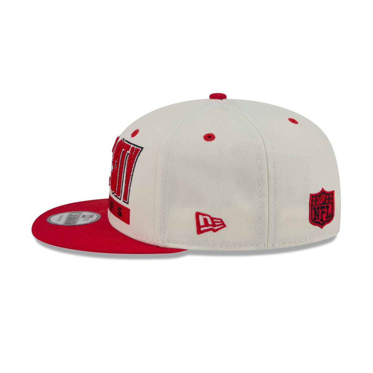 Kansas City Chiefs Classic Stacked Chrome 9FIFTY Snapback Hat