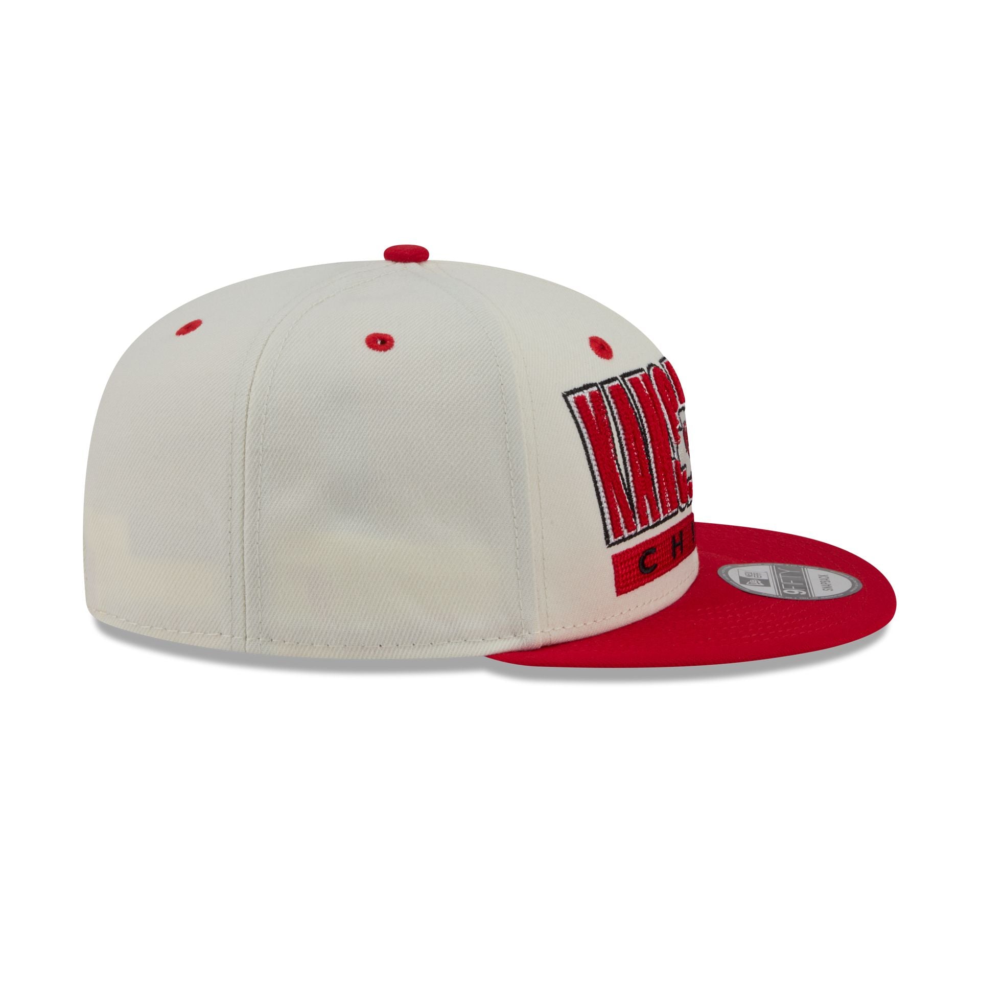 Kansas City Chiefs Classic Stacked Chrome 9FIFTY Snapback Hat