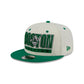 Boston Celtics Classic Stacked Chrome 9FIFTY Snapback Hat