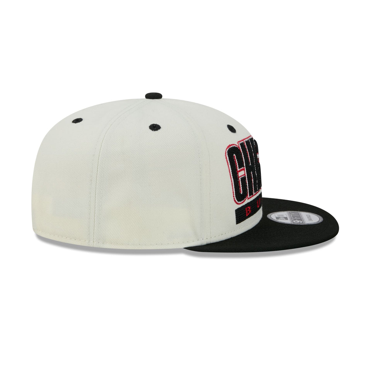 Chicago Bulls Classic Stacked Chrome 9FIFTY Snapback Hat