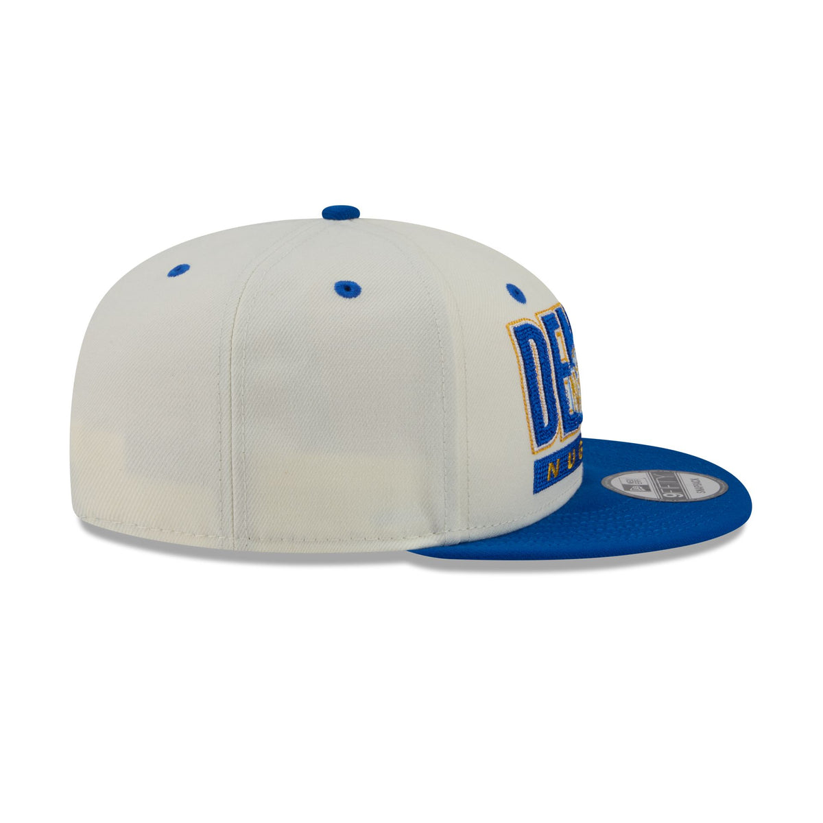Denver Nuggets Classic Stacked Chrome 9FIFTY Snapback Hat