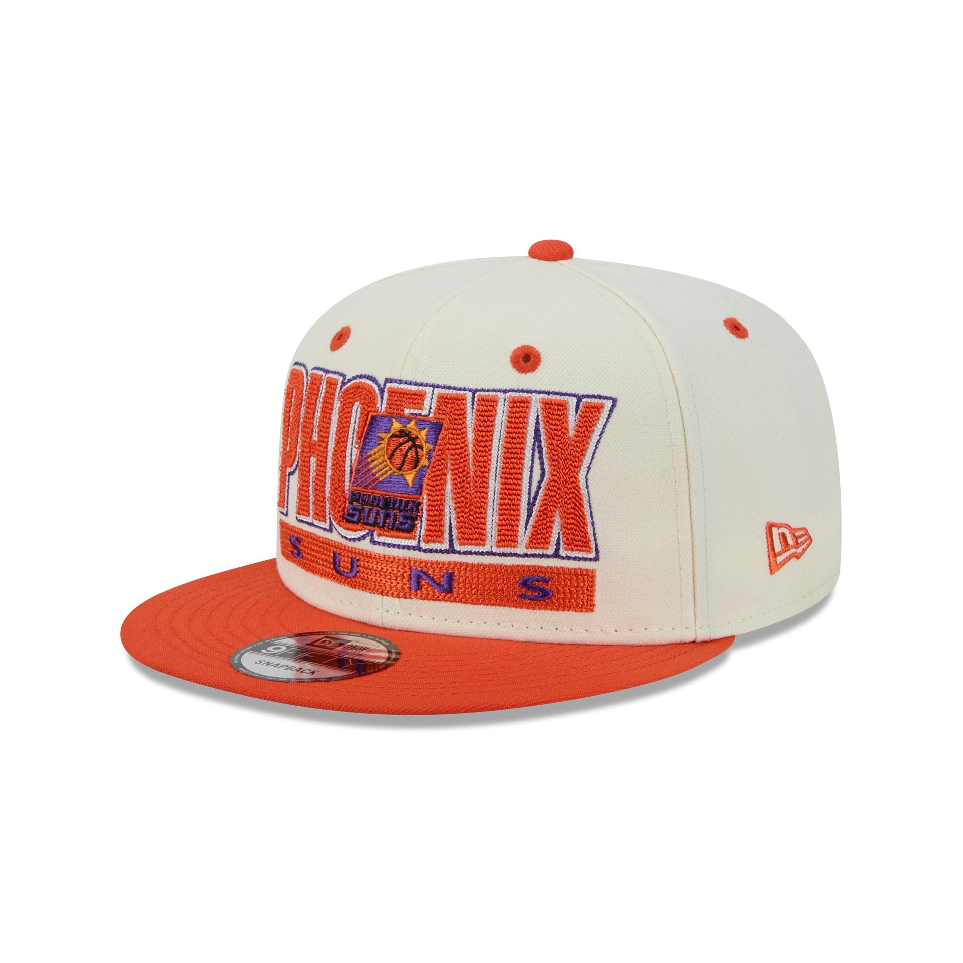 Phoenix Suns Classic Stacked Chrome 9FIFTY Snapback Hat