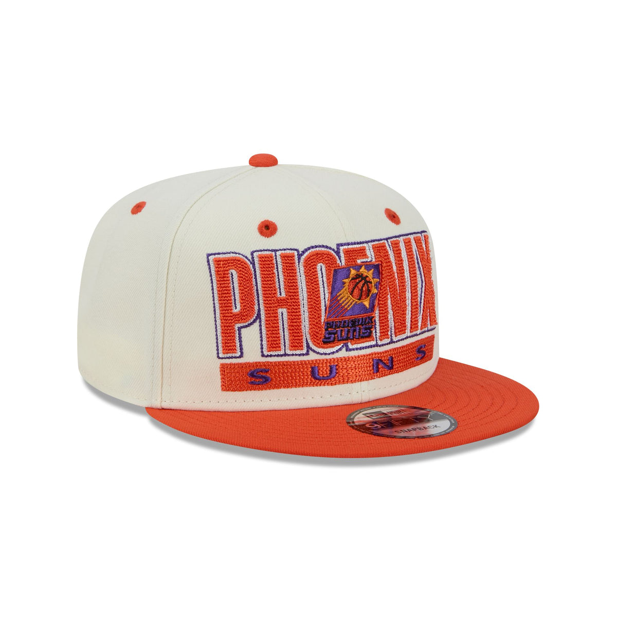 Phoenix Suns Classic Stacked Chrome 9FIFTY Snapback Hat