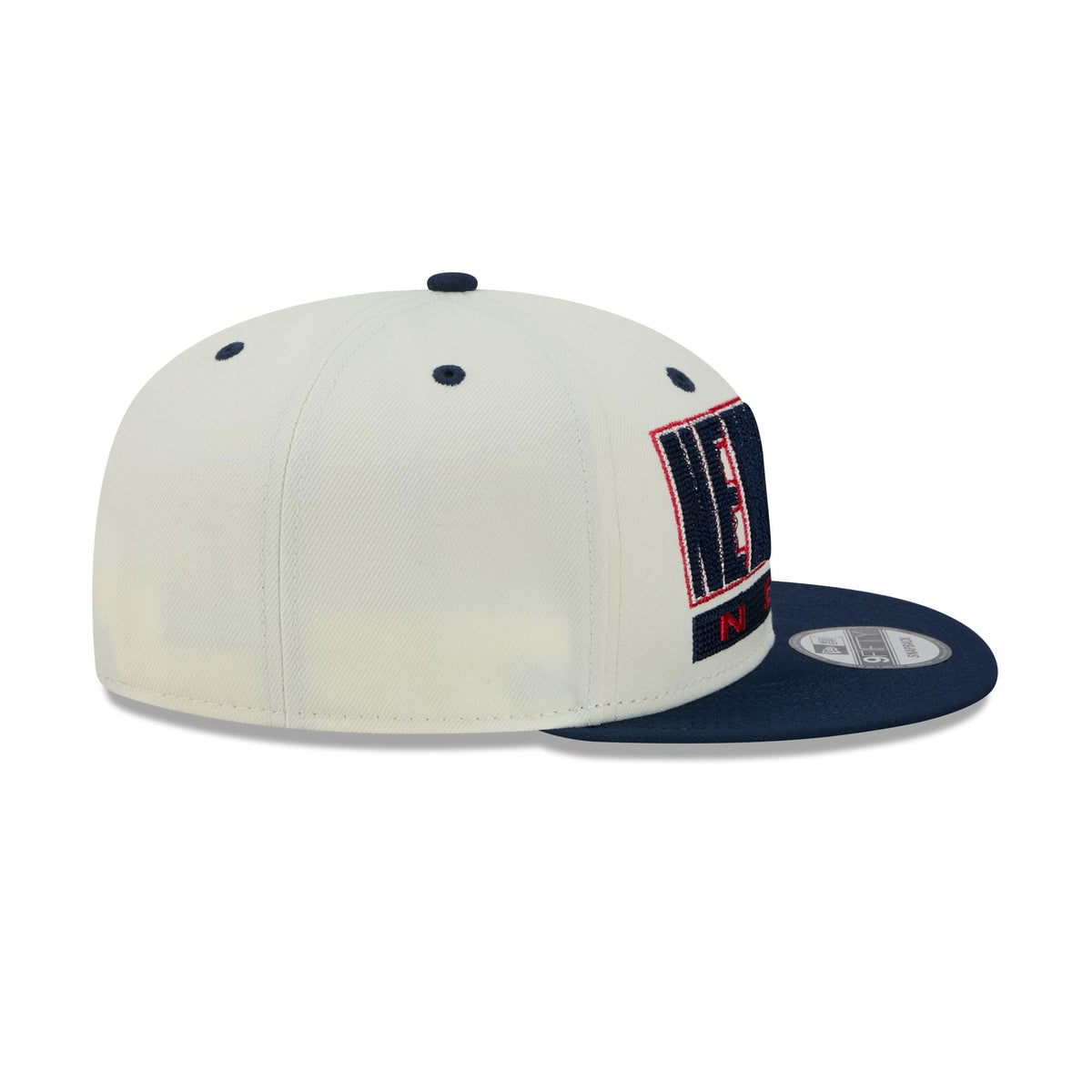 New Jersey Nets Classic Stacked Chrome 9FIFTY Snapback Hat