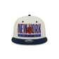 New York Knicks Classic Stacked Chrome 9FIFTY Snapback Hat