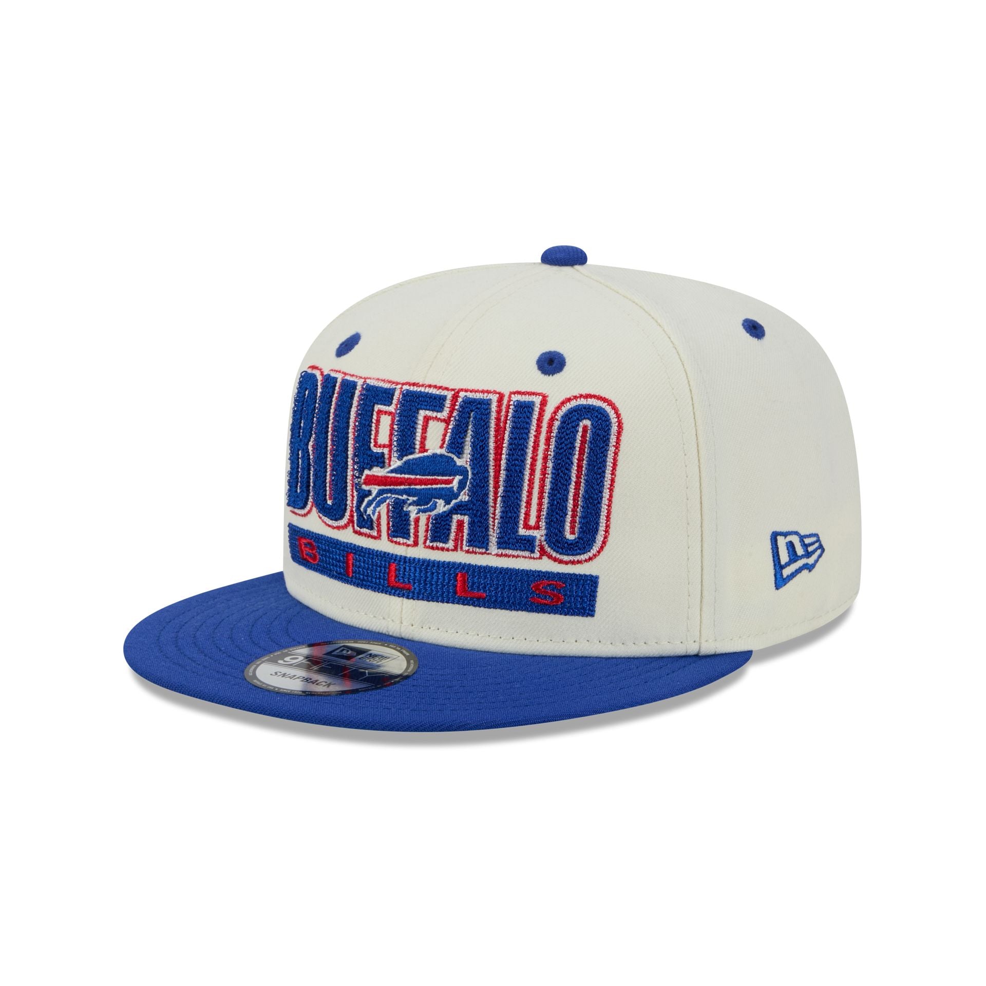 Buffalo Bills Classic Stacked Chrome 9FIFTY Snapback Hat