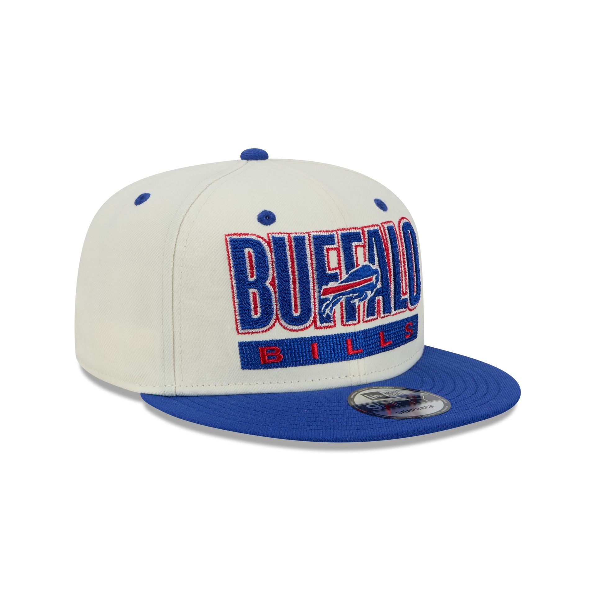 Buffalo Bills Classic Stacked Chrome 9FIFTY Snapback Hat