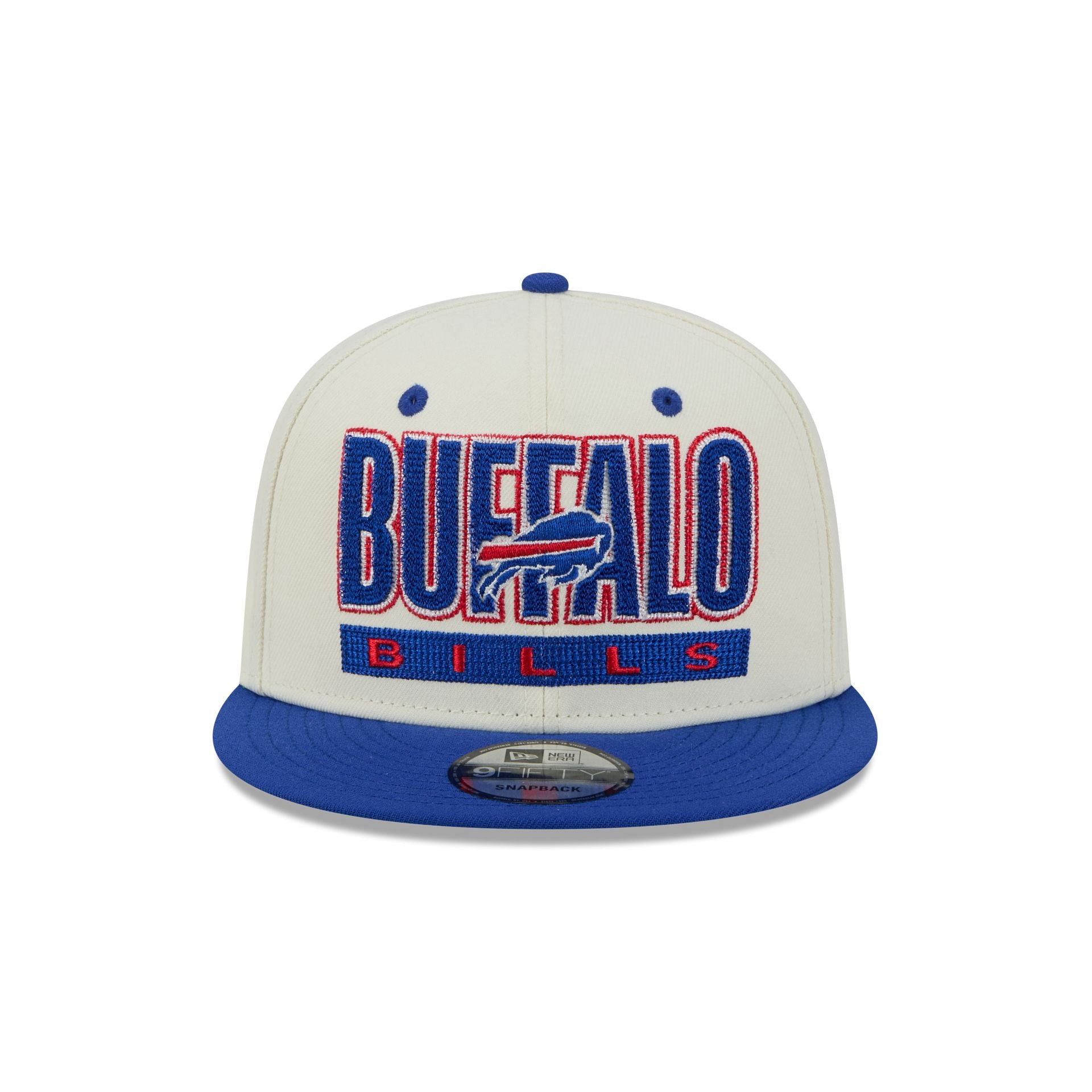 Buffalo Bills Classic Stacked Chrome 9FIFTY Snapback Hat