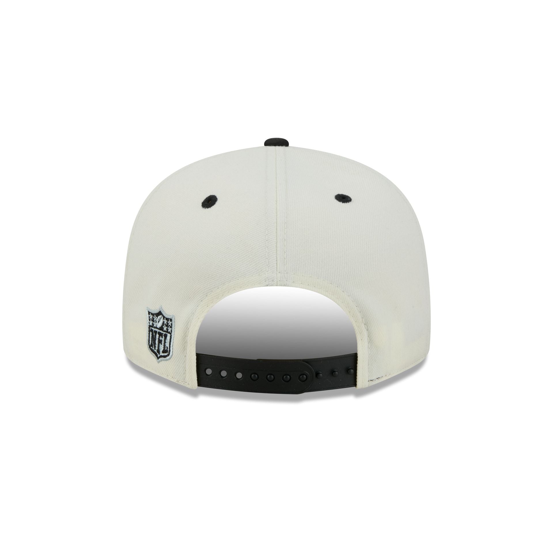 Las Vegas Raiders Classic Stacked Chrome 9FIFTY Snapback Hat – New