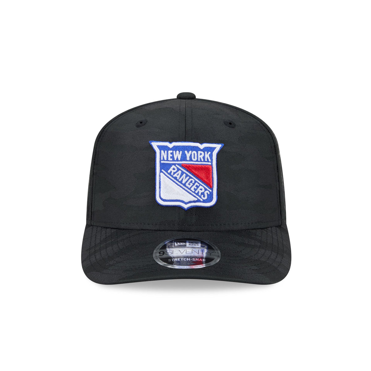 New York Rangers Black Camo Performance 9SEVENTY Stretch-Snap Hat