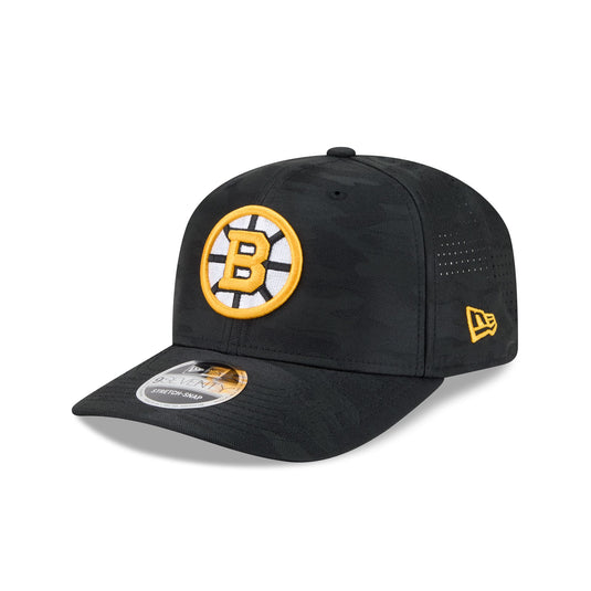 Boston Bruins Black Camo Performance 9SEVENTY Stretch-Snap Hat