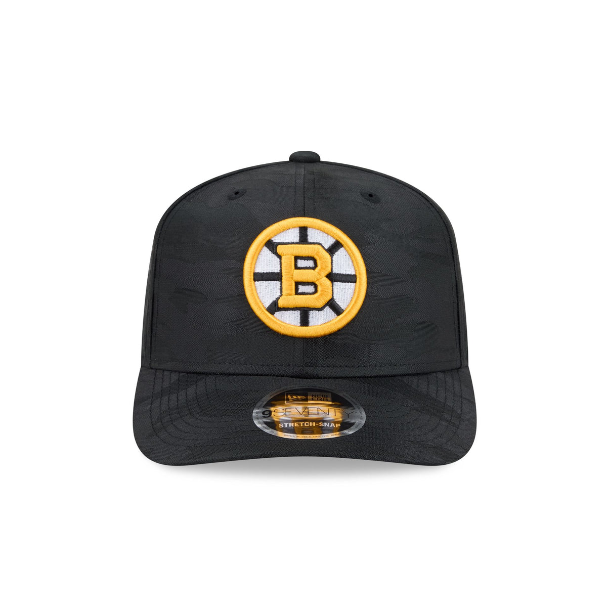 Boston Bruins Black Camo Performance 9SEVENTY Stretch-Snap Hat