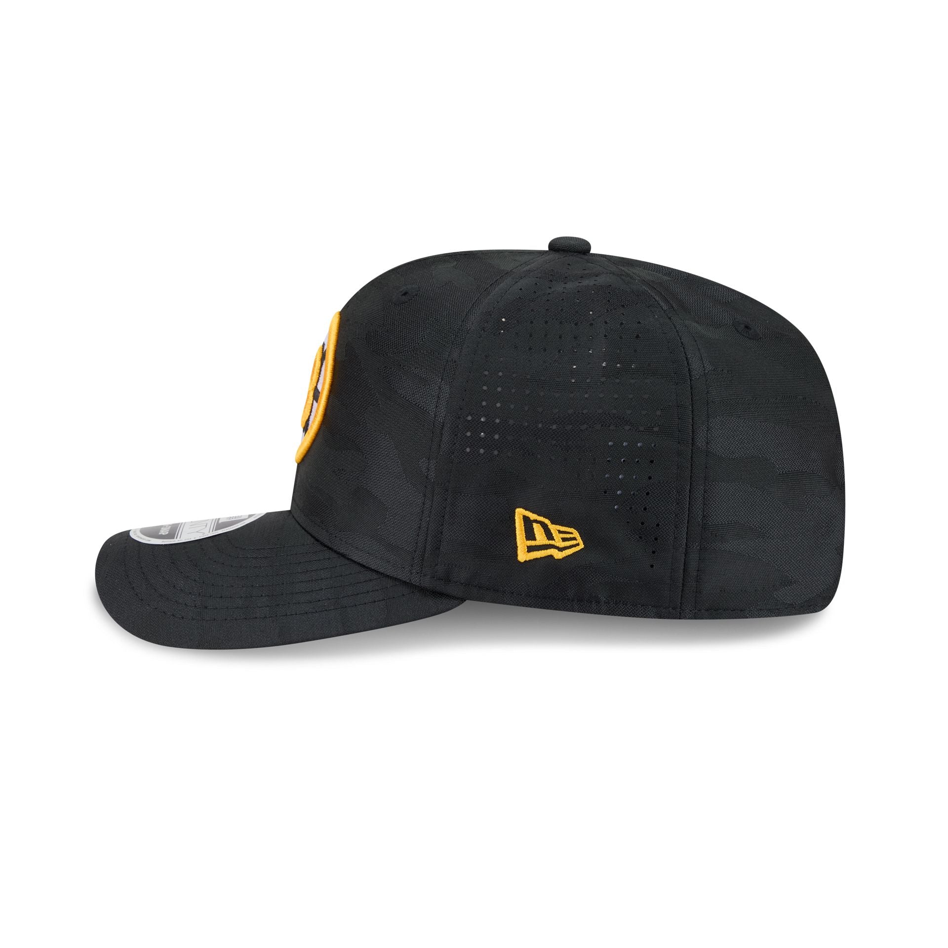 Boston Bruins Black Camo Performance 9SEVENTY Stretch-Snap Hat
