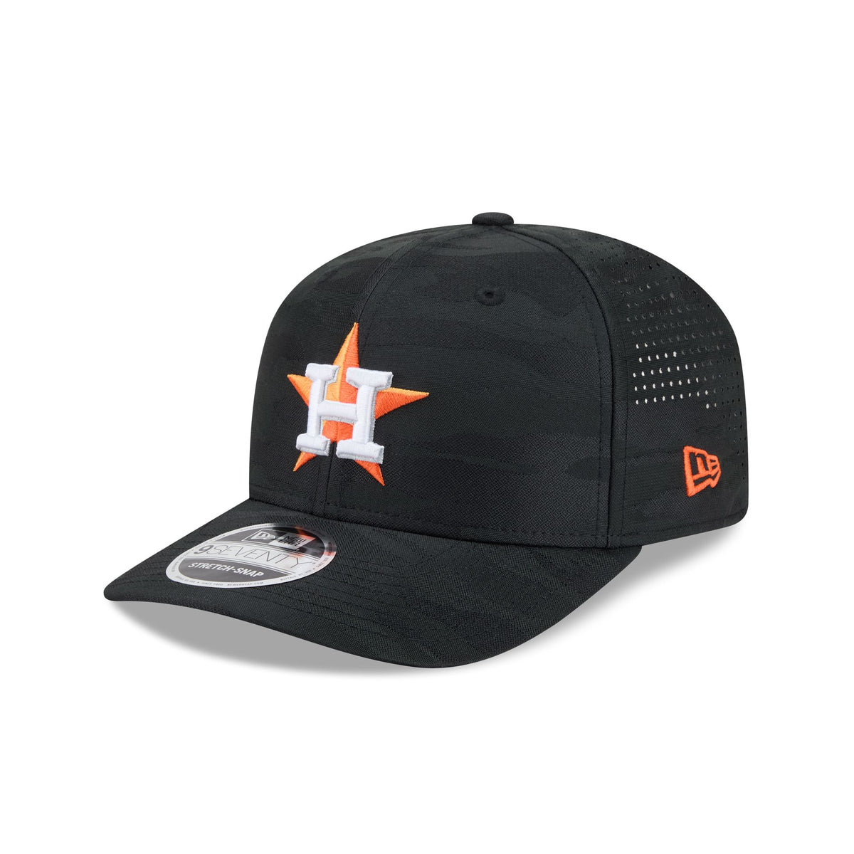 Houston Astros Black Camo Performance 9SEVENTY Stretch-Snap Hat