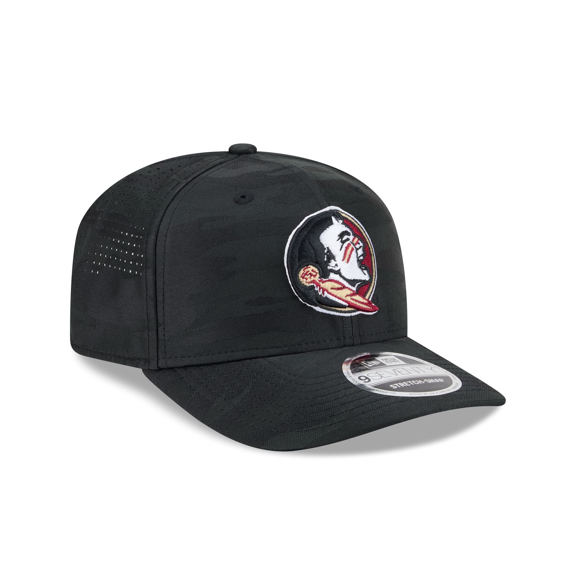 Florida State Seminoles Black Camo Performance 9SEVENTY Stretch-Snap Hat
