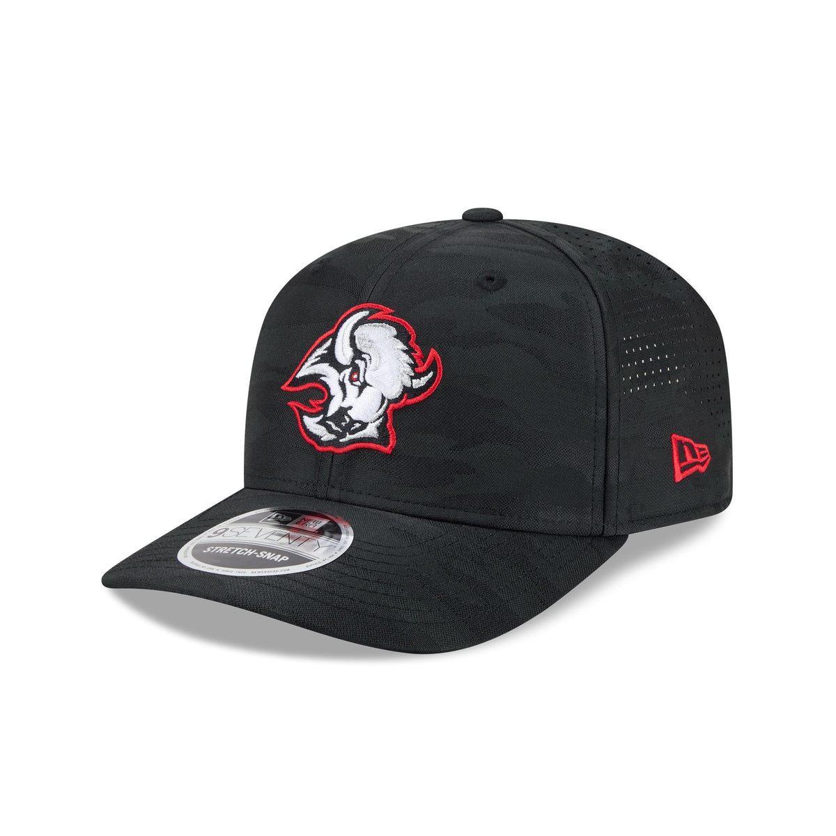 Buffalo Sabres Black Camo Performance 9SEVENTY Stretch-Snap Hat