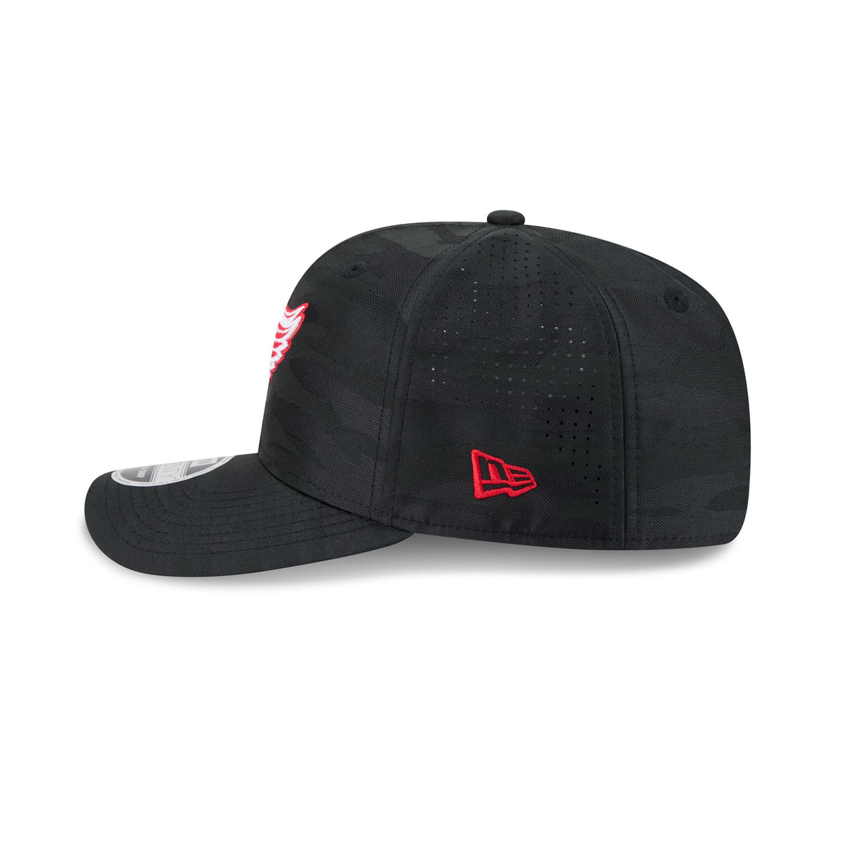 Detroit Red Wings Black Camo Performance 9SEVENTY Stretch-Snap Hat